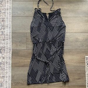 Black and White Striped Dress